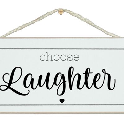 Choisissez les signes généraux du rire