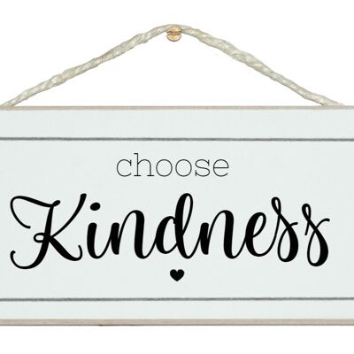 Choisissez les signes généraux de gentillesse