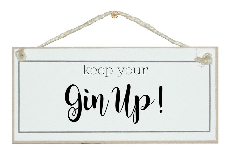 Tieniti Gin Up! Bere segni