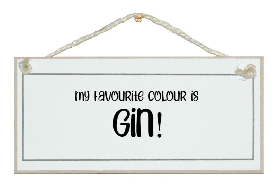 ...il colore preferito è il gin! Bere segni