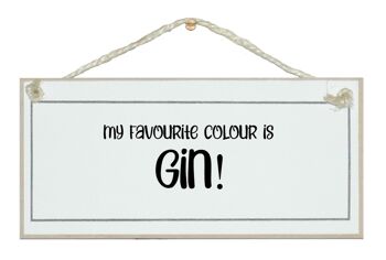 ...la couleur préférée est le gin ! Signes de boissons