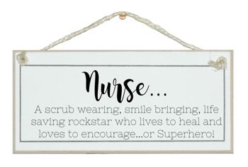 Infirmière... signes généraux de super-héros