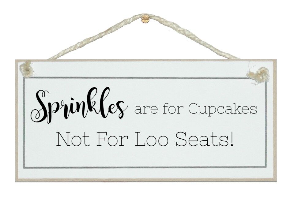 Spruzza per cupcakes...loo Home Signs