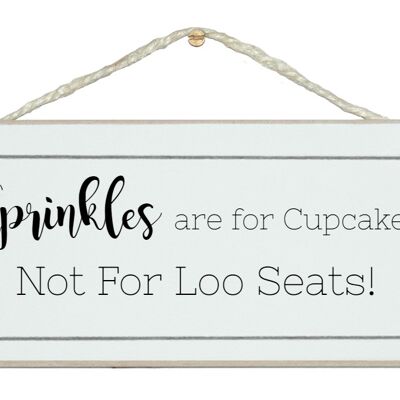 Sprinkles para cupcakes...loo Home Signs