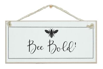 Collection d'enseignes Bee...designs Enseignes générales | Abeille heureuse 2