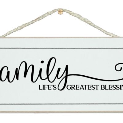 Family life's blessings. Home Signs