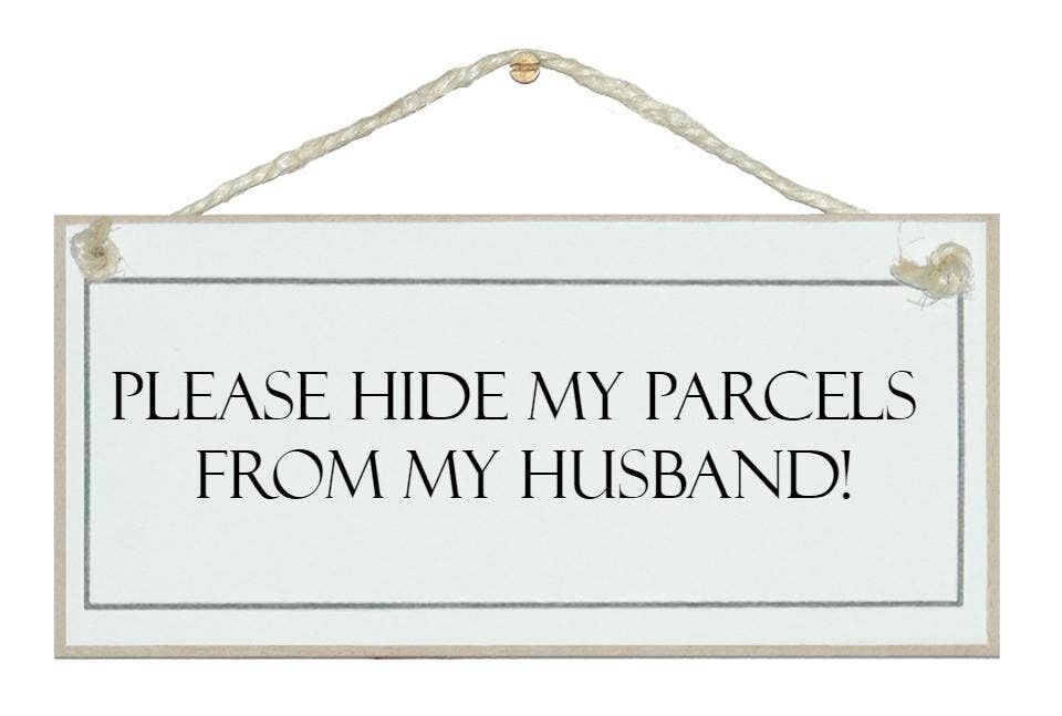 Nascondi i miei pacchi... Segni da donna
