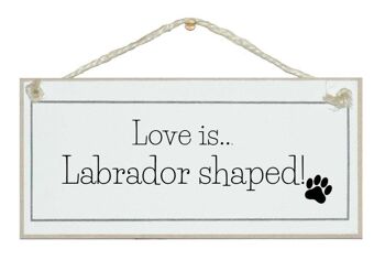 L'amour est en forme de Labrador ! Signes d'animaux