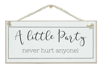 Une petite fête… Drink Signs