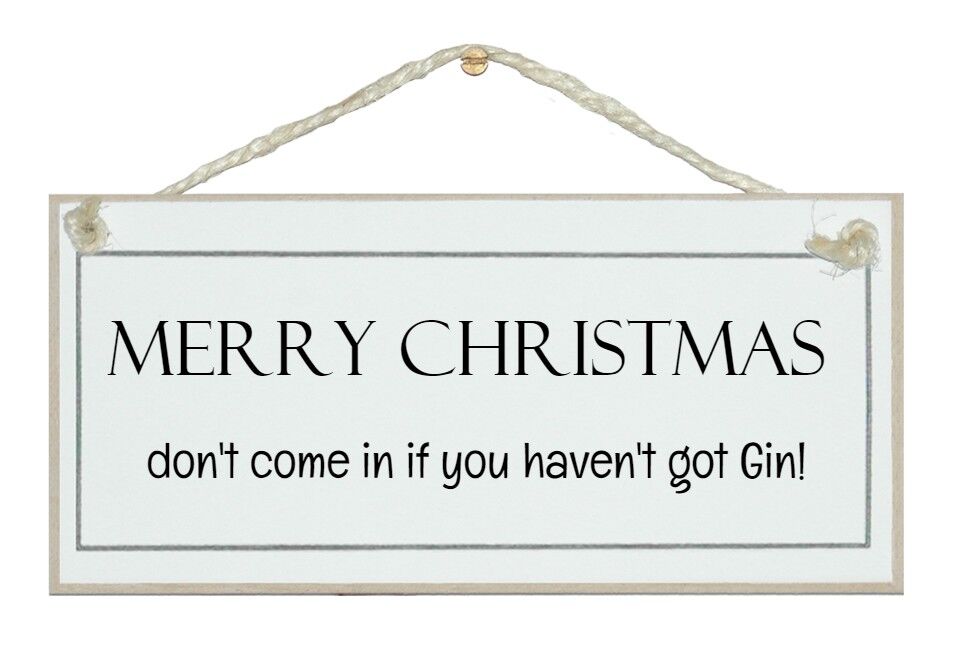 Non entrare... gin Drink Signs