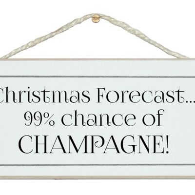Forecast, Champagne…Drink Signs