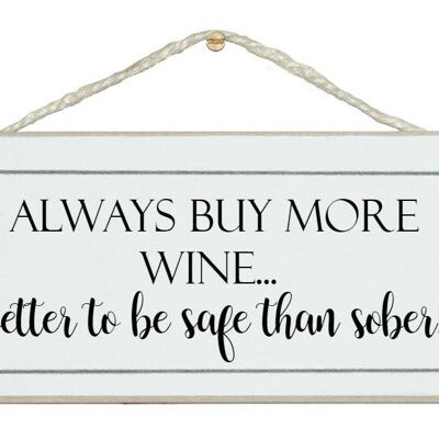 ...Safe than sober! Drink Signs