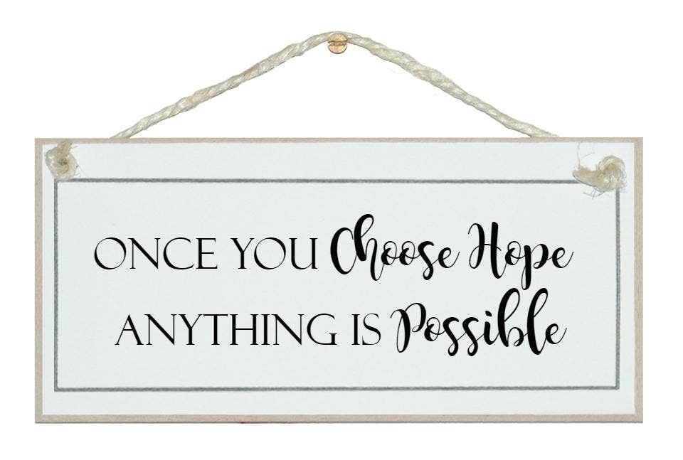 Scegli Speranza... Segni generali