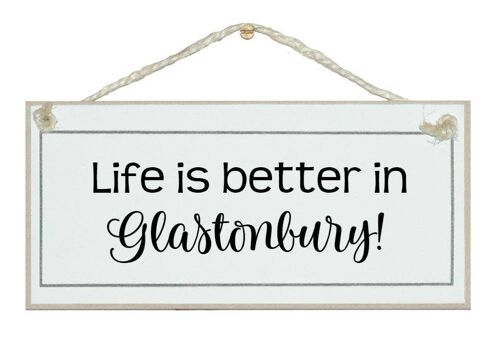 Bespoke Life is better in...various styles Bespoke Signs | Swirl Script