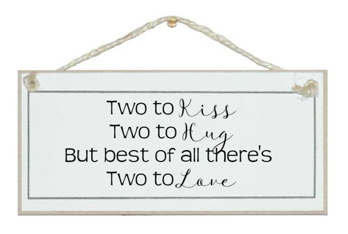 Twins, two to love Children Signs