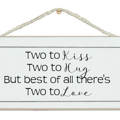 Twins, two to love Children Signs