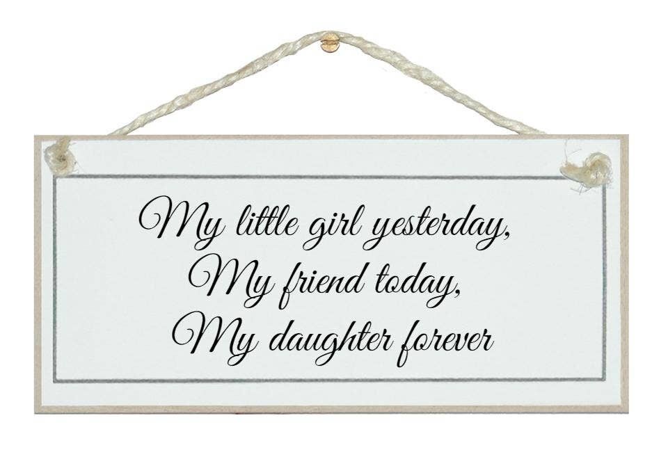 ...meine Tochter für immer Kinderzeichen