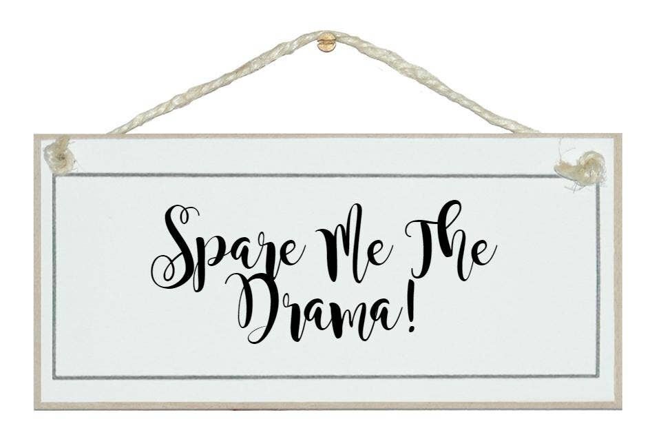 Erspart mir das Drama! Allgemeine Zeichen