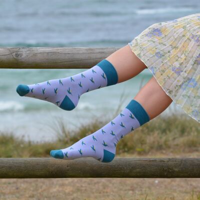 Socken Kolibri Violett