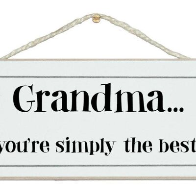 Nonna, semplicemente i migliori segni per bambini
