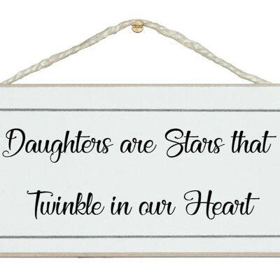 Töchter sind Sterne … Kinderzeichen