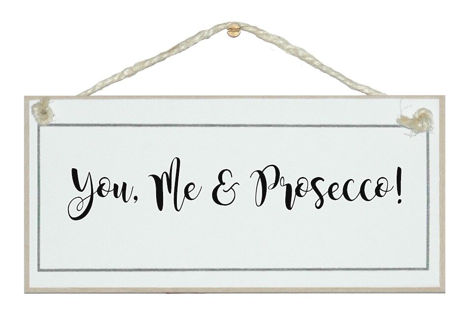 Toi, moi et Prosecco ! Signes de boissons