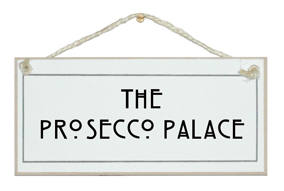 Panneaux de boissons Prosecco Palace