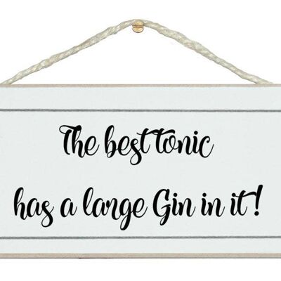 Il miglior gin tonico e grande! Bere segni