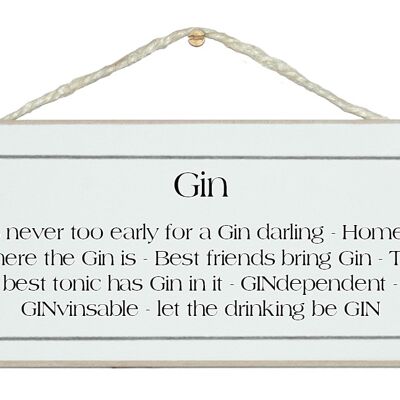 Gin Montage Getränkeschilder