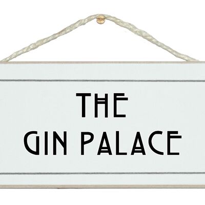 Gin Palace Drink Signs