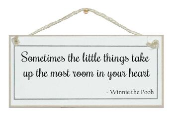 Les petites choses... Winnie the Pooh Quote Signs