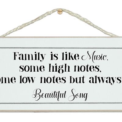 Familie ist die Musik…Home Signs