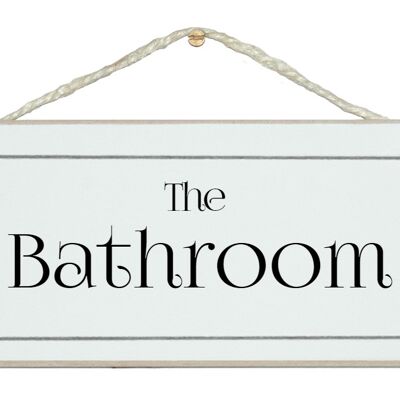 Die Badezimmer-Hauszeichen