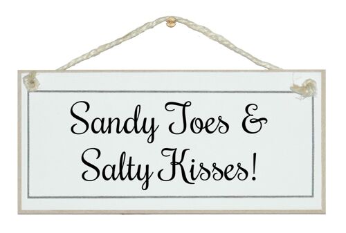 Sandy toes…Beach Home Signs