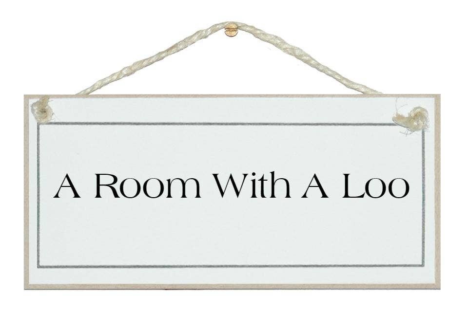 Zimmer mit Klo Home Signs