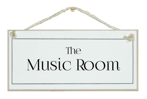 The Music Room Home Signs