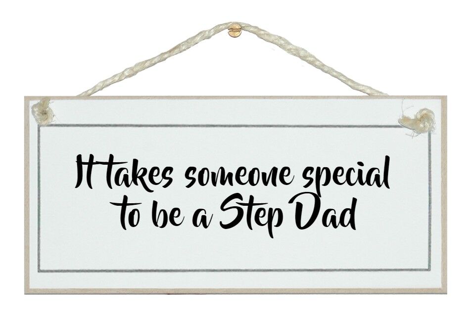 Jemand Besonderes ... Step Dad Men Signs