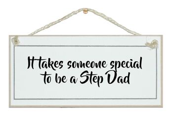 Quelqu'un de spécial ... Step Dad Men Signs