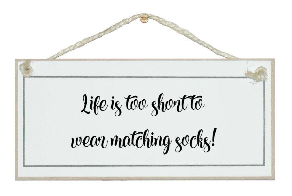 ...calzini appaiati! Segni di uomini