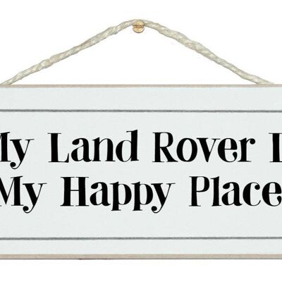 Land Rover, glücklicher Ort Allgemeine Schilder