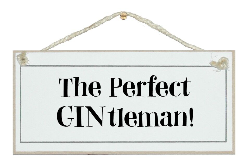 Perfetto GINtleman! Segni di uomini