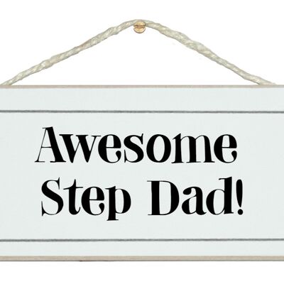 Awesome Step Dad Men Signs