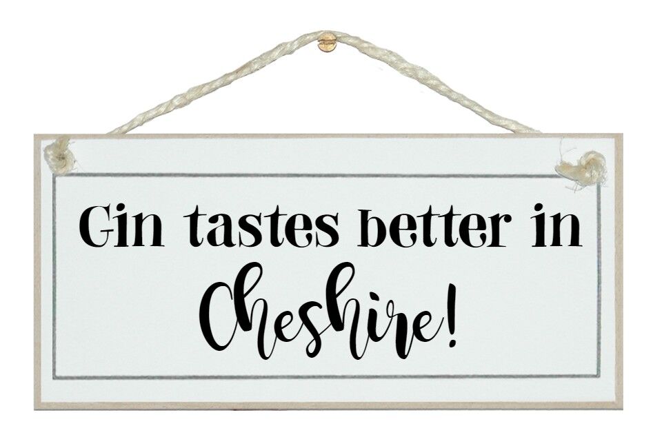 Il gin su misura ha un sapore migliore in... Drink Signs