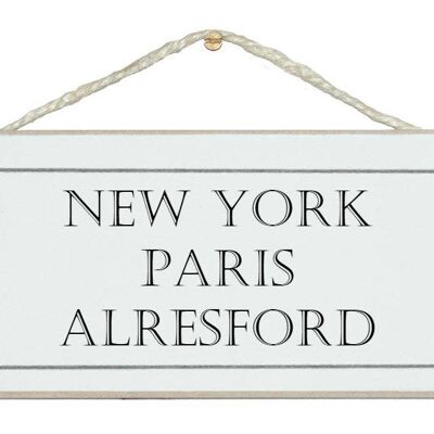 Bespoke New York, Paris....Bespoke Signs