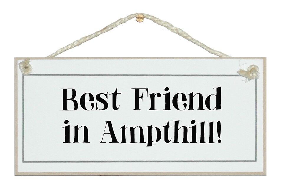 Mejor amigo a medida en... Letreros a medida