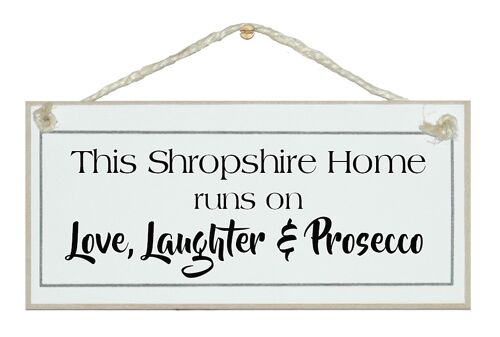 This house runs…Bespoke Signs