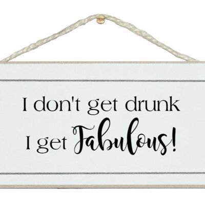Ich werde nicht betrunken … Trinkzeichen