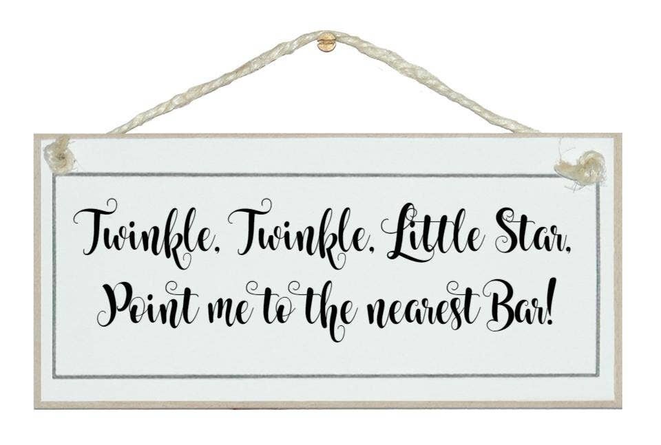 ...Indicami al bar più vicino! Bere segni