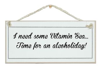 Mer vitaminée... vacances alcoolisées ! Signes de boissons