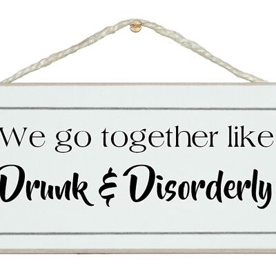 Betrunken und ungeordnet… Trinkzeichen